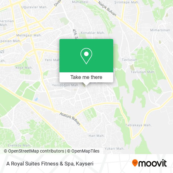 A Royal Suites Fitness & Spa map