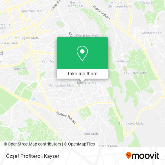 Özşef Profiterol map