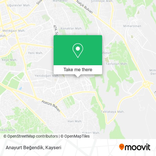 Anayurt Beğendik map