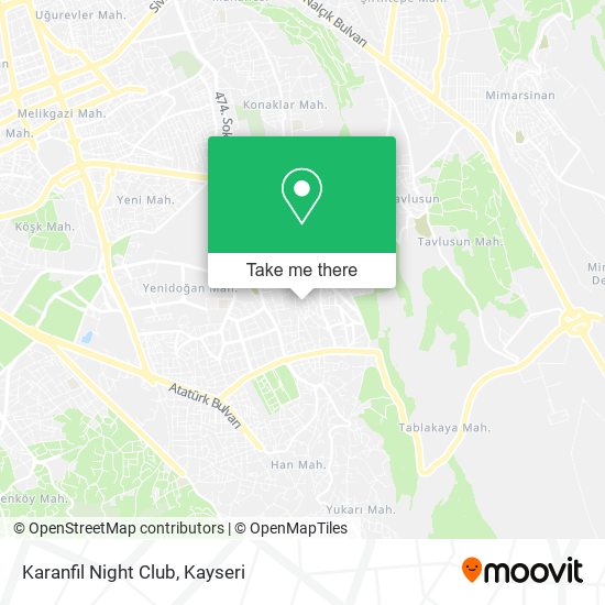 Karanfil Night Club map