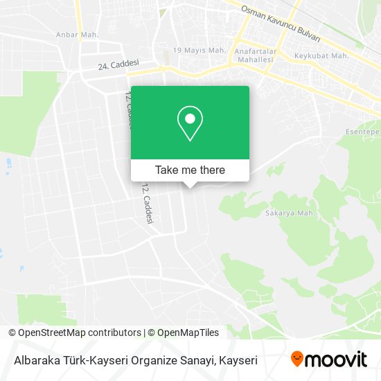 Albaraka Türk-Kayseri Organize Sanayi map