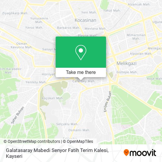 Galatasaray Mabedi Senyor Fatih Terim Kalesi map