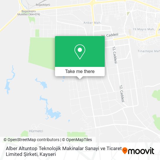 Alber Altuntop Teknolojik Makinalar Sanayi ve Ticaret Limited Şirketi map