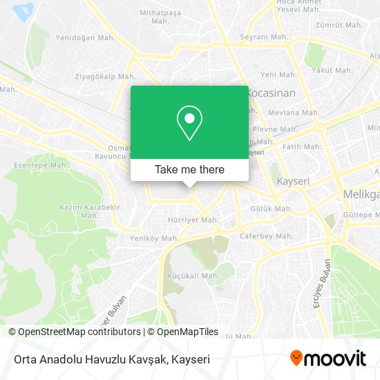 Orta Anadolu Havuzlu Kavşak map