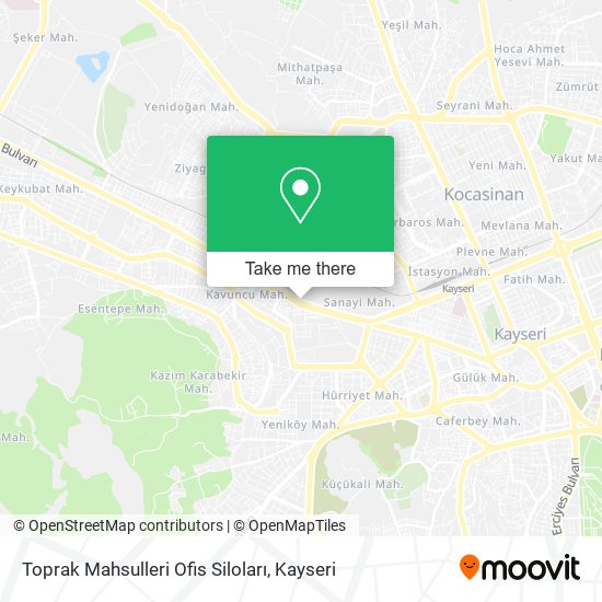 Toprak Mahsulleri Ofis Siloları map