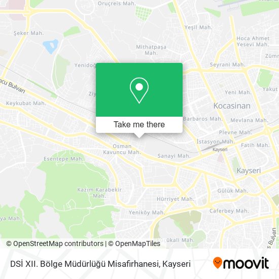 DSİ XII. Bölge Müdürlüğü Misafirhanesi map