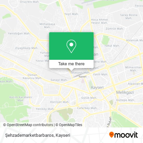 Şehzademarketbarbaros map