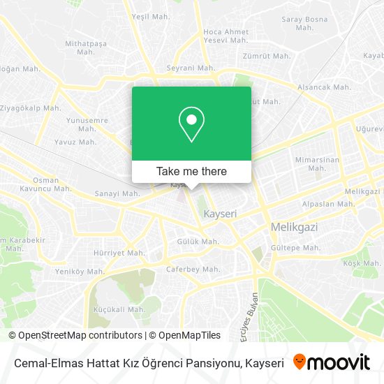 Cemal-Elmas Hattat Kız Öğrenci Pansiyonu map