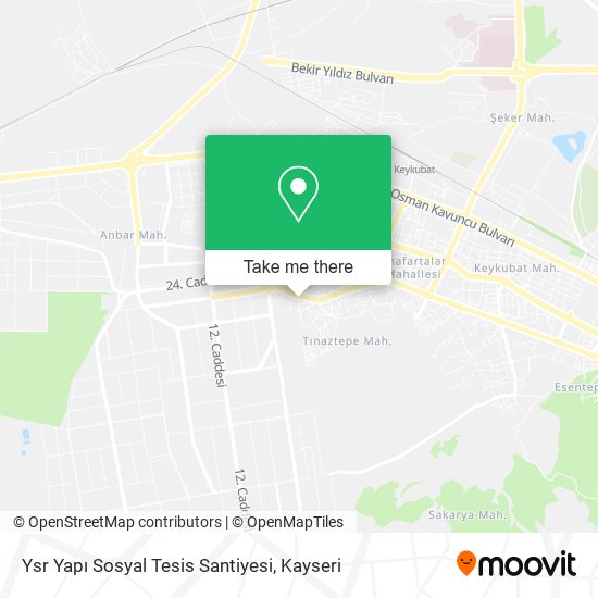 Ysr Yapı Sosyal Tesis Santiyesi map