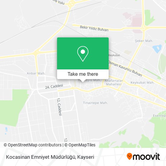 Kocasinan Emniyet Müdürlüğü map