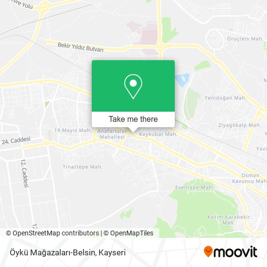 Öykü Mağazaları-Belsin map