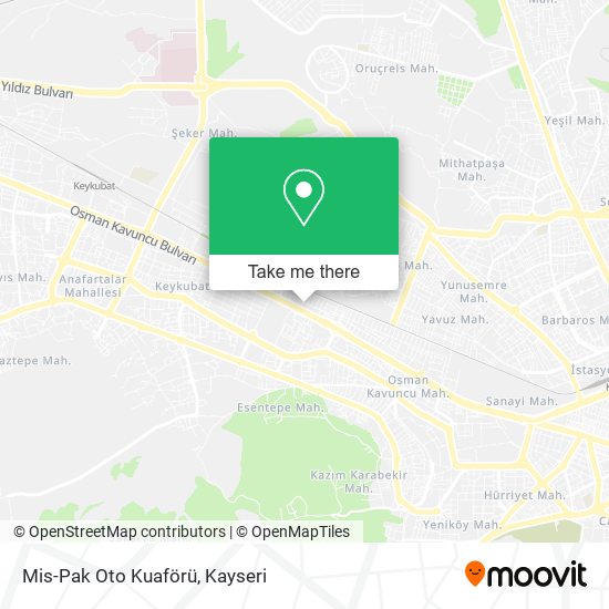 Mis-Pak Oto Kuaförü map