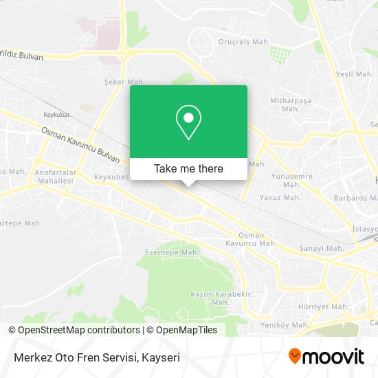 Merkez Oto Fren Servisi map