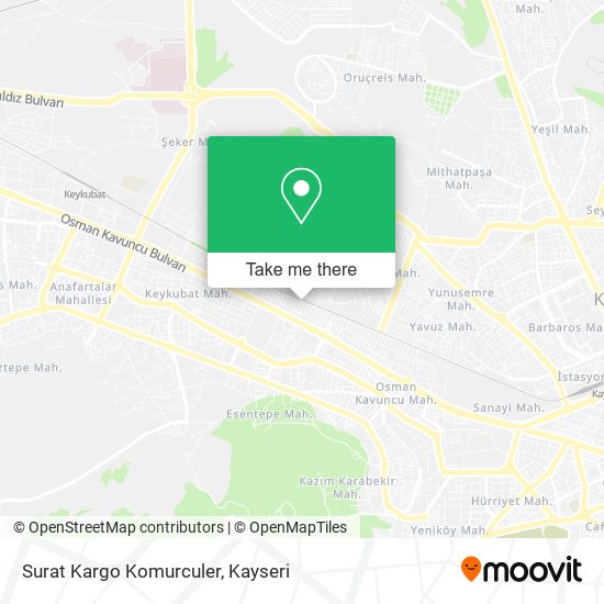 Surat Kargo Komurculer map