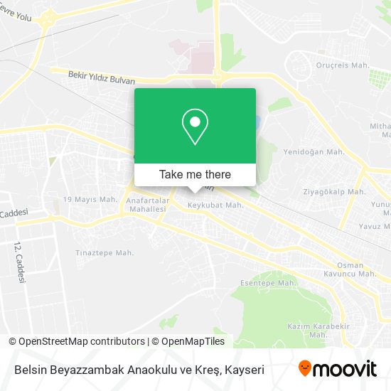 Belsin Beyazzambak Anaokulu ve Kreş map