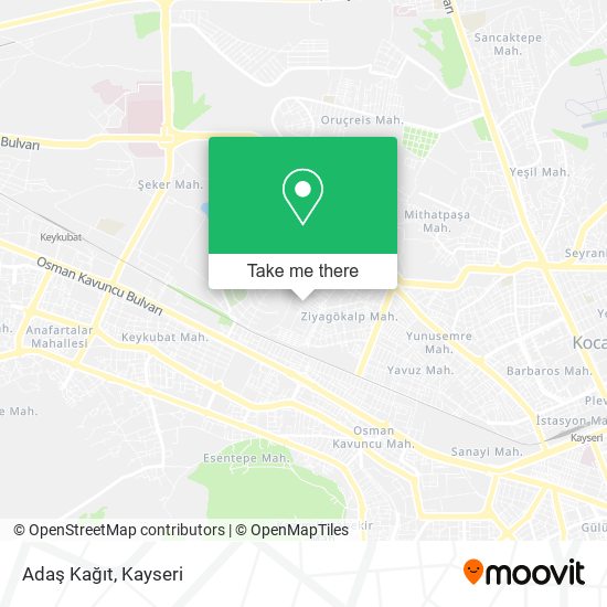Adaş Kağıt map