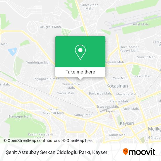 Şehit Astsubay Serkan Ciddioglu Parkı map