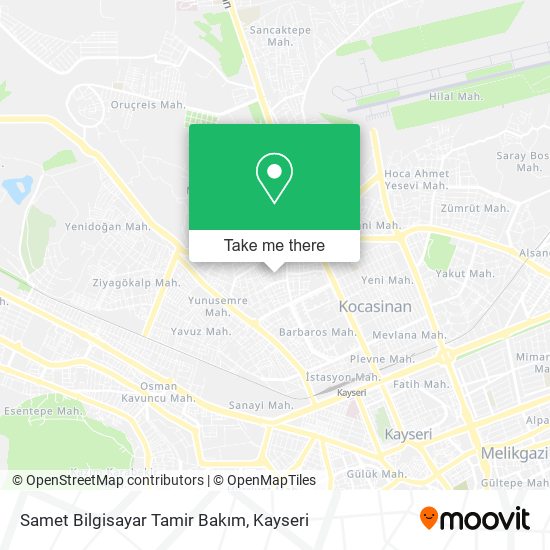 Samet Bilgisayar Tamir Bakım map