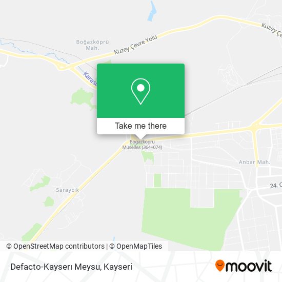 Defacto-Kayserı Meysu map