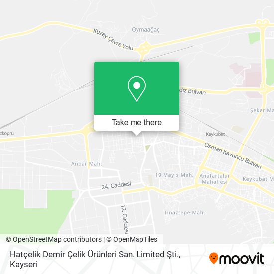Hatçelik Demir Çelik Ürünleri San. Limited Şti. map