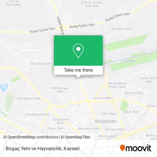 Bogaç Yem ve Hayvancılık map