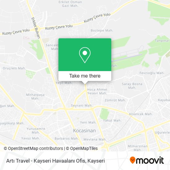 Artı Travel - Kayseri Havaalanı Ofis map
