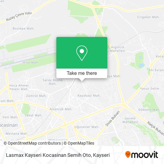 Lasmax Kayseri Kocasinan Semih Oto map
