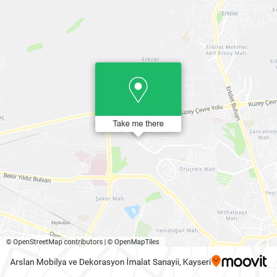 Arslan Mobilya ve Dekorasyon İmalat Sanayii map