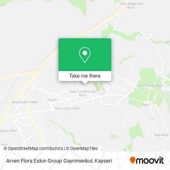 Arven Flora Eskin Group Gayrimenkul map