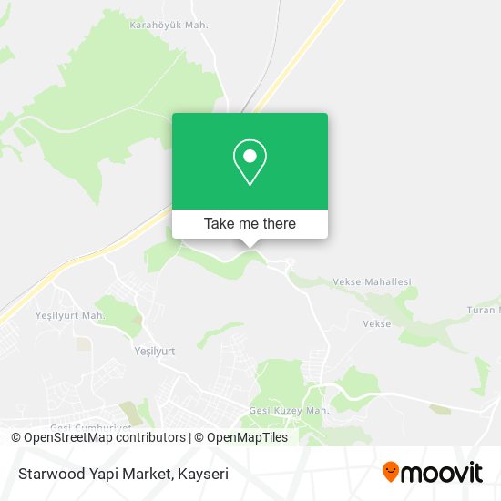 Starwood Yapi Market map