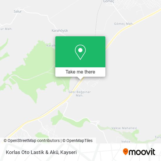 Korlas Oto Lastik & Akü map