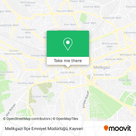 Melikgazi İlçe Emniyet Müdürlüğü map