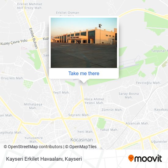 Kayseri Erkilet Havaalanı map