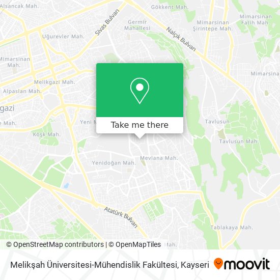 Melikşah Üniversitesi-Mühendislik Fakültesi map