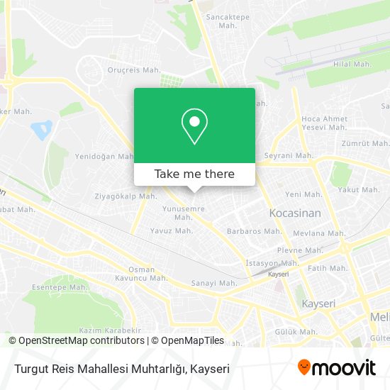 Turgut Reis Mahallesi Muhtarlığı map