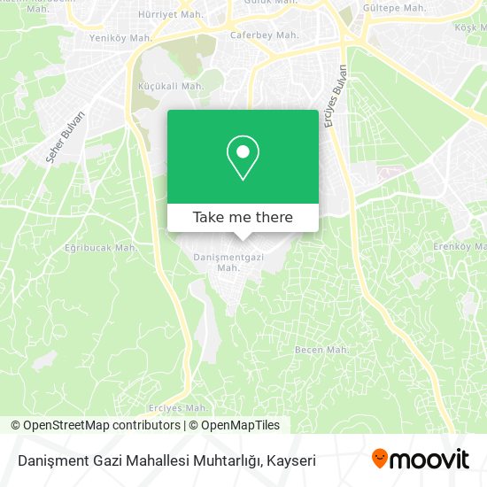 Danişment Gazi Mahallesi Muhtarlığı map