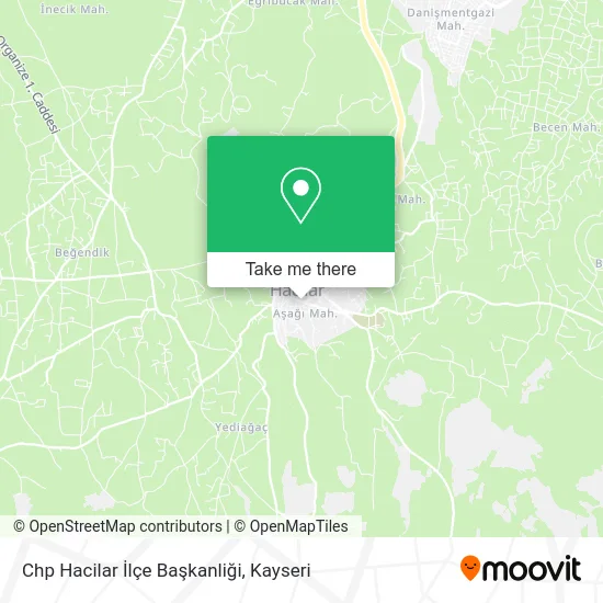 Chp Hacilar İlçe Başkanliği map