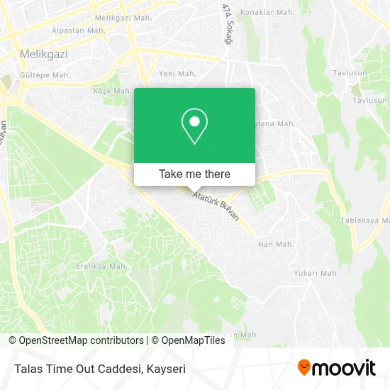 Talas Time Out Caddesi map