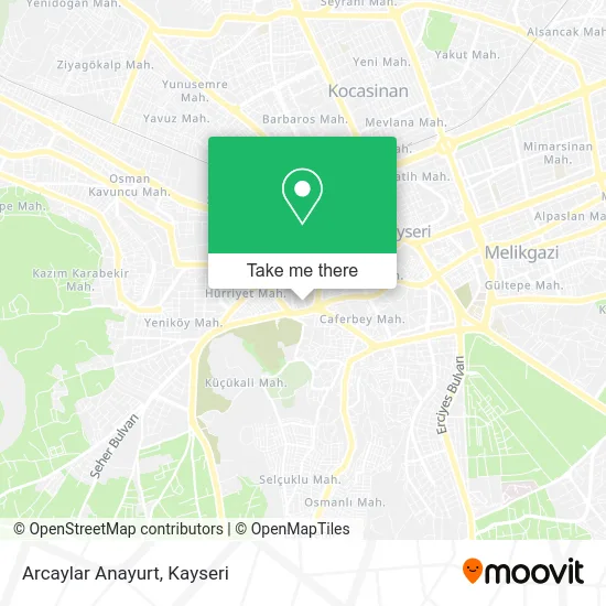 Arcaylar Anayurt map