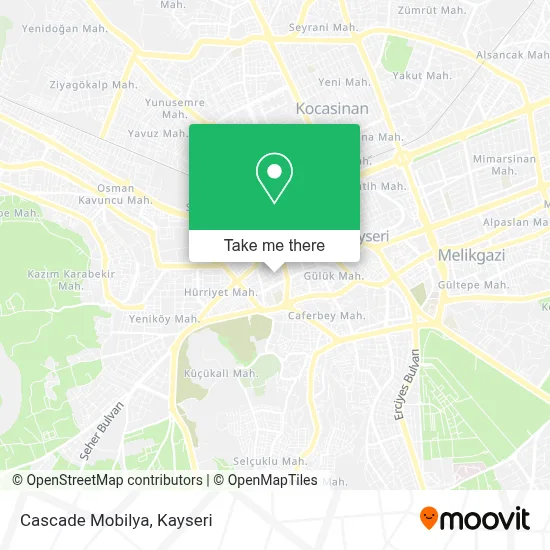 Cascade Mobilya map