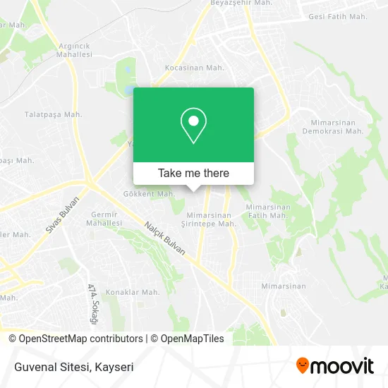 Guvenal Sitesi map