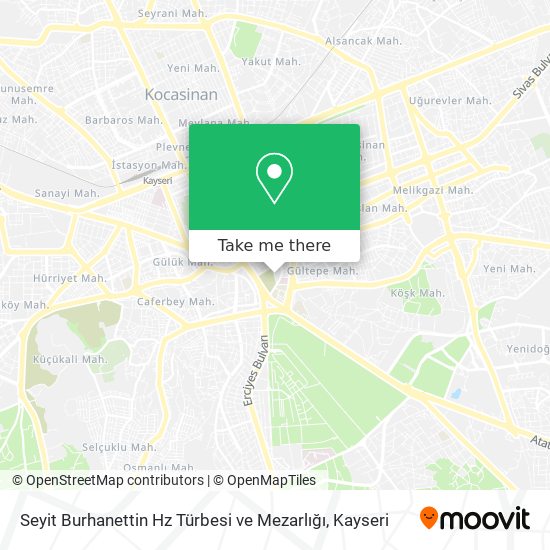 Seyit Burhanettin Hz Türbesi ve Mezarlığı map