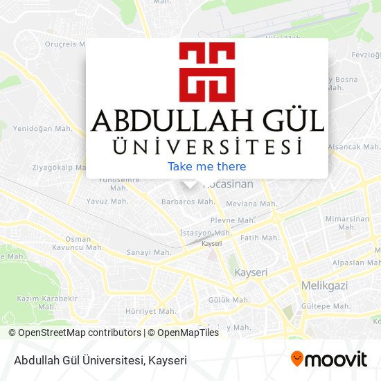 Abdullah Gül Üniversitesi map