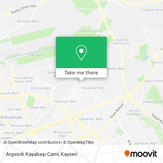 Argıncık Kayabaşı Cami map