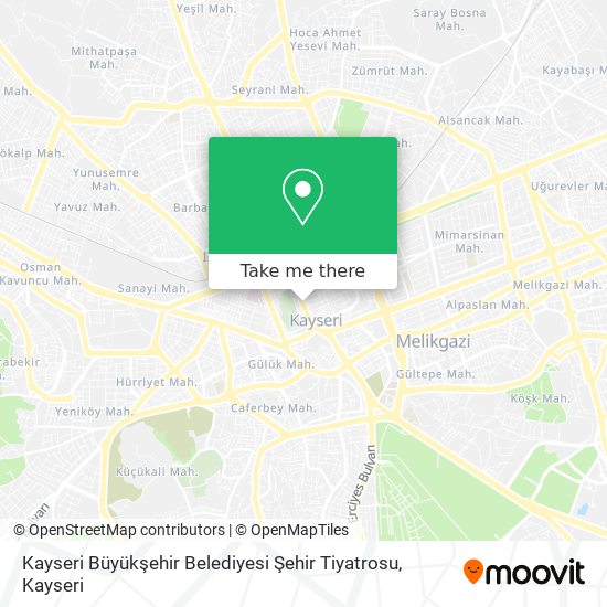 Kayseri Büyükşehir Belediyesi Şehir Tiyatrosu map