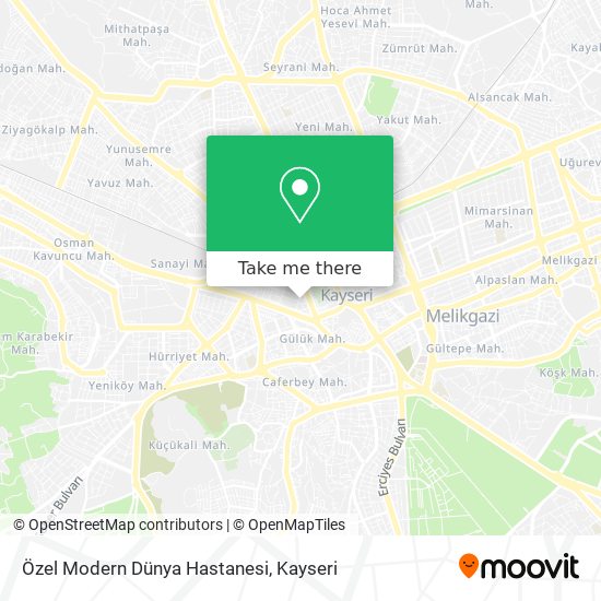 Özel Modern Dünya Hastanesi map