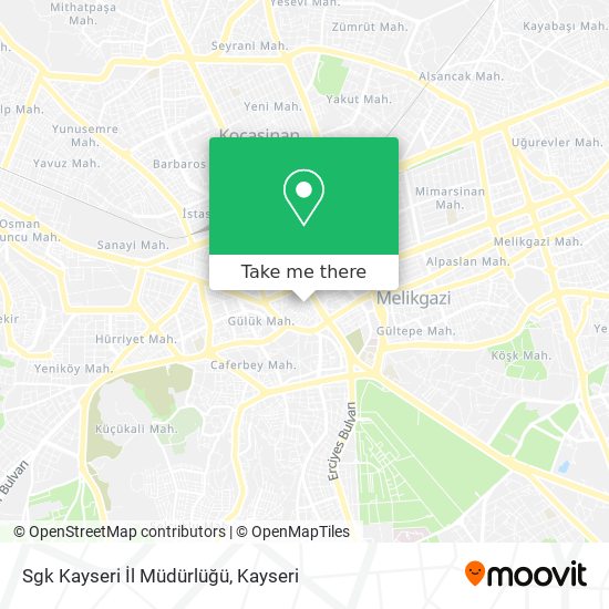 Sgk Kayseri İl Müdürlüğü map