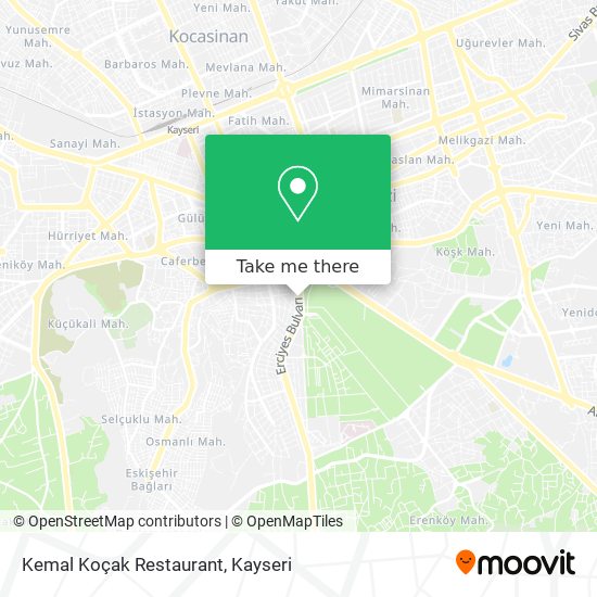 Kemal Koçak Restaurant map