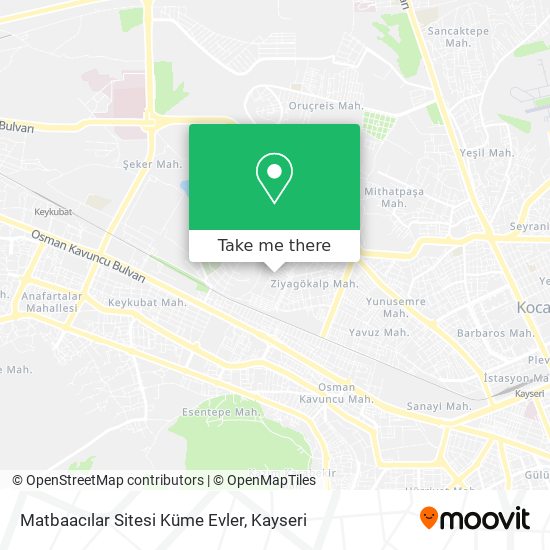 Matbaacılar Sitesi Küme Evler map