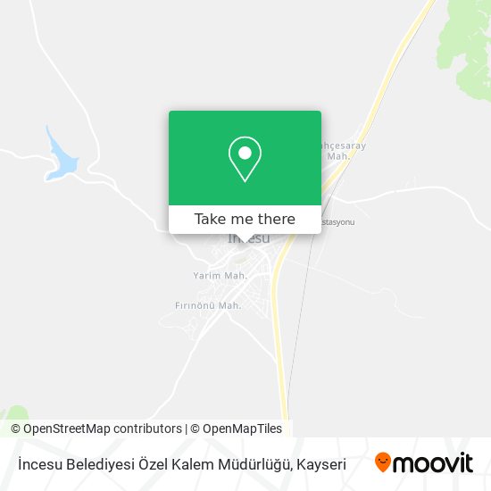 İncesu Belediyesi Özel Kalem Müdürlüğü map